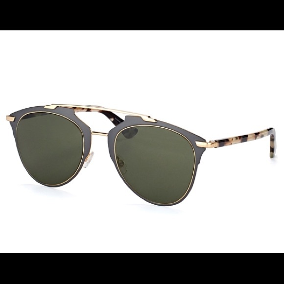 DIOR reflective PRE-70 Gray HAVANA/BROWN sunglass - Picture 1 of 14